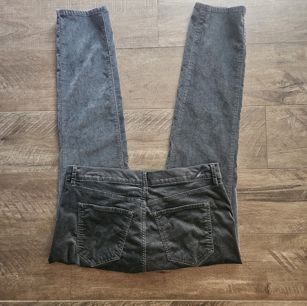 Ann Taylor Gray Velvet Modern 'The Skinny' Pants - Size 10P - Picture 5 of 9